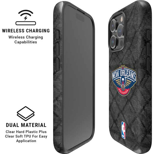 NBA New Orleans Pelicans Dark Rust iPhone 16 Pro Magsafe Impact Case